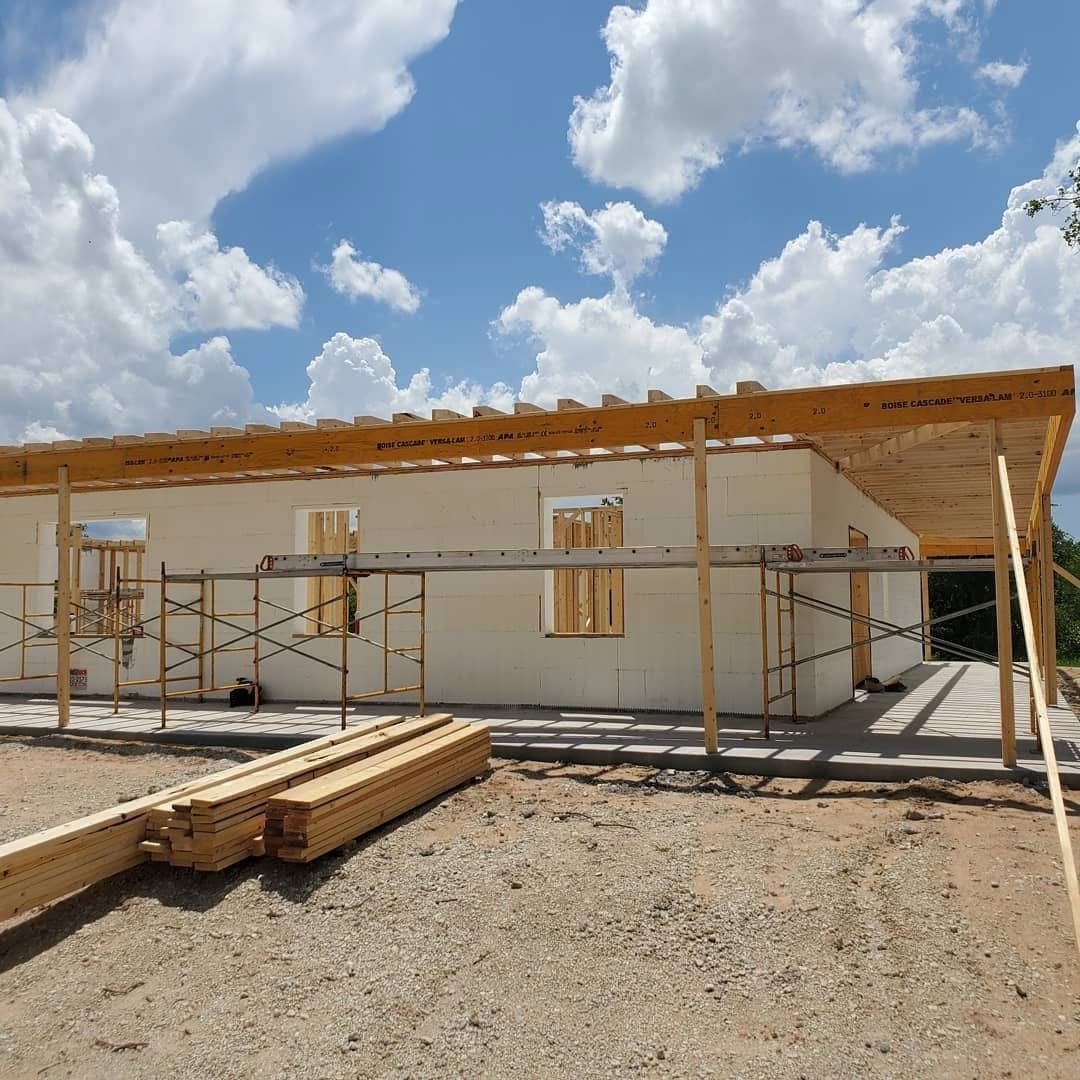 Interior framing and panel construction in progress on a Visten custom home build